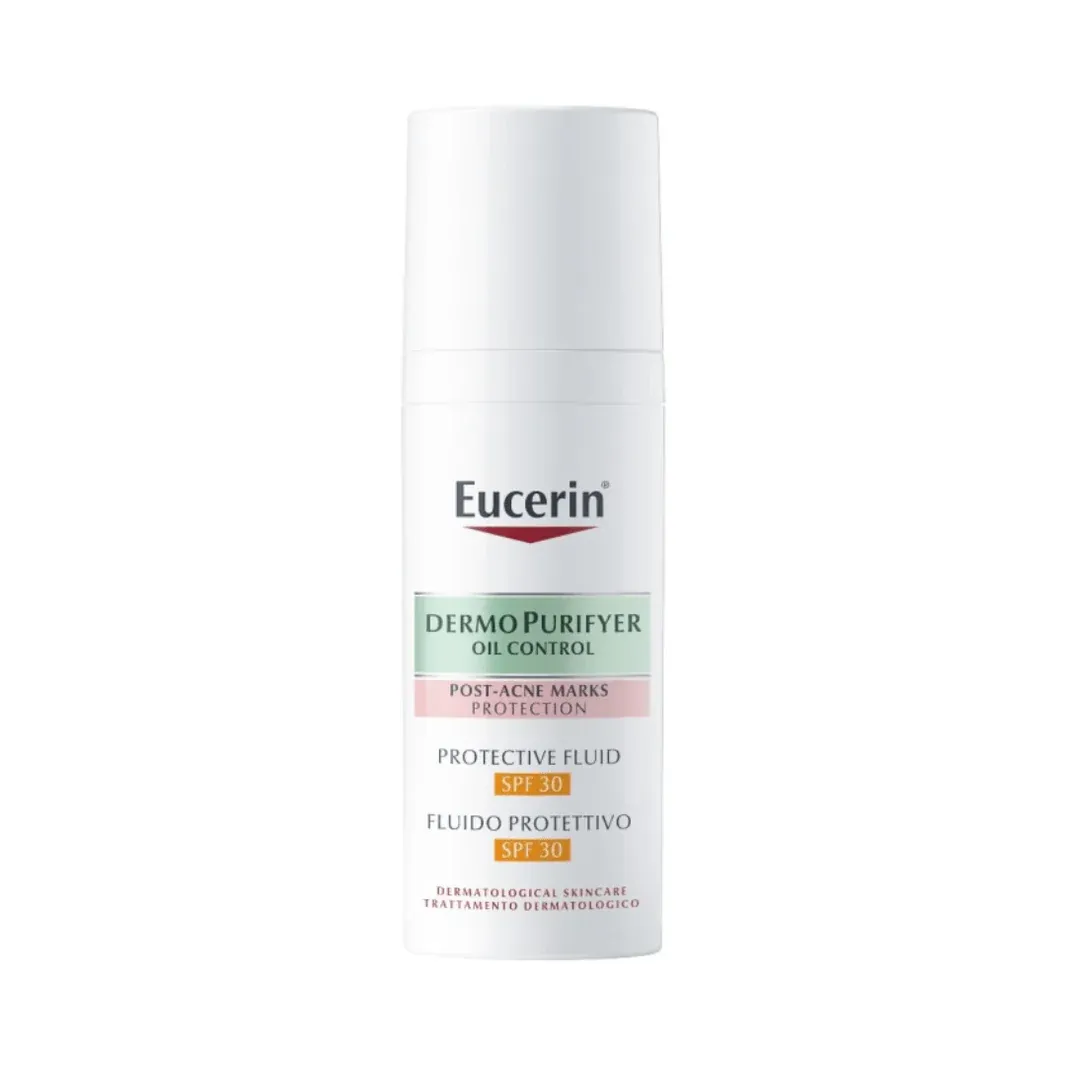 Eucerin DermoPurifyer Oil Control Post-Acne Marks Protection and Protective Fluid SPF 30 50ml - Image 1